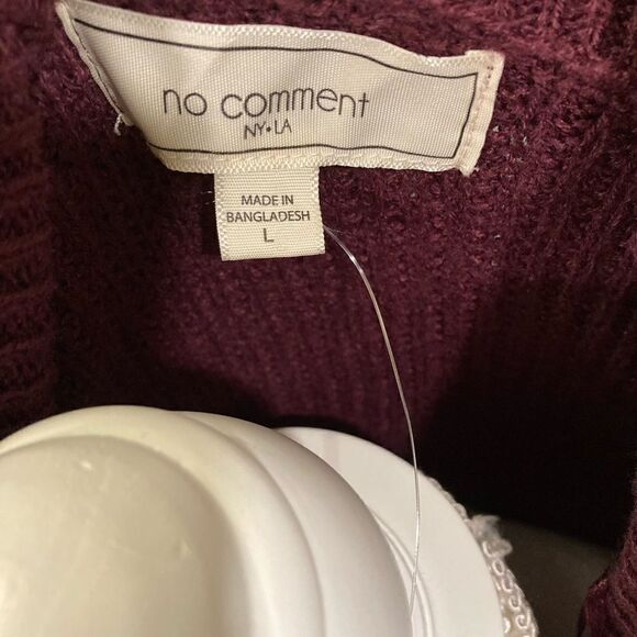 NWT Distressed Cropped Sweater - Picture 7 of 9